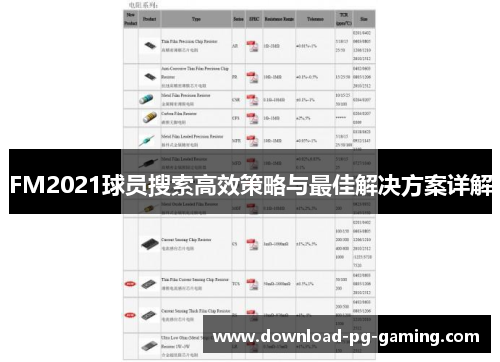 FM2021球员搜索高效策略与最佳解决方案详解
