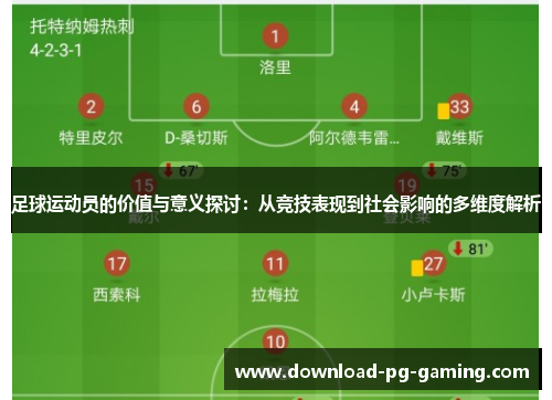 足球运动员的价值与意义探讨：从竞技表现到社会影响的多维度解析